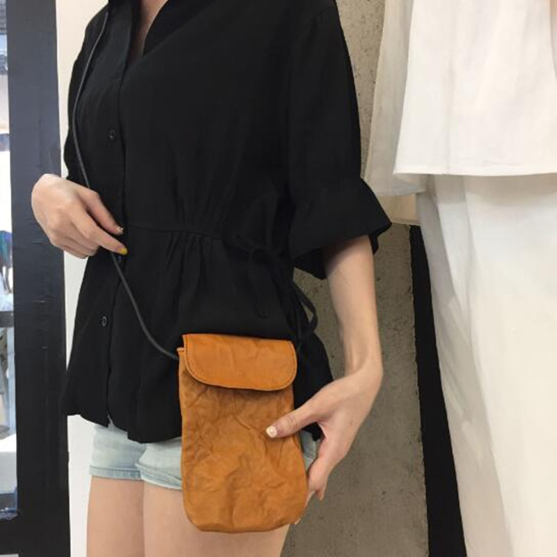 Women Bags Branded - Genuine leather mobile phone bag vegetable