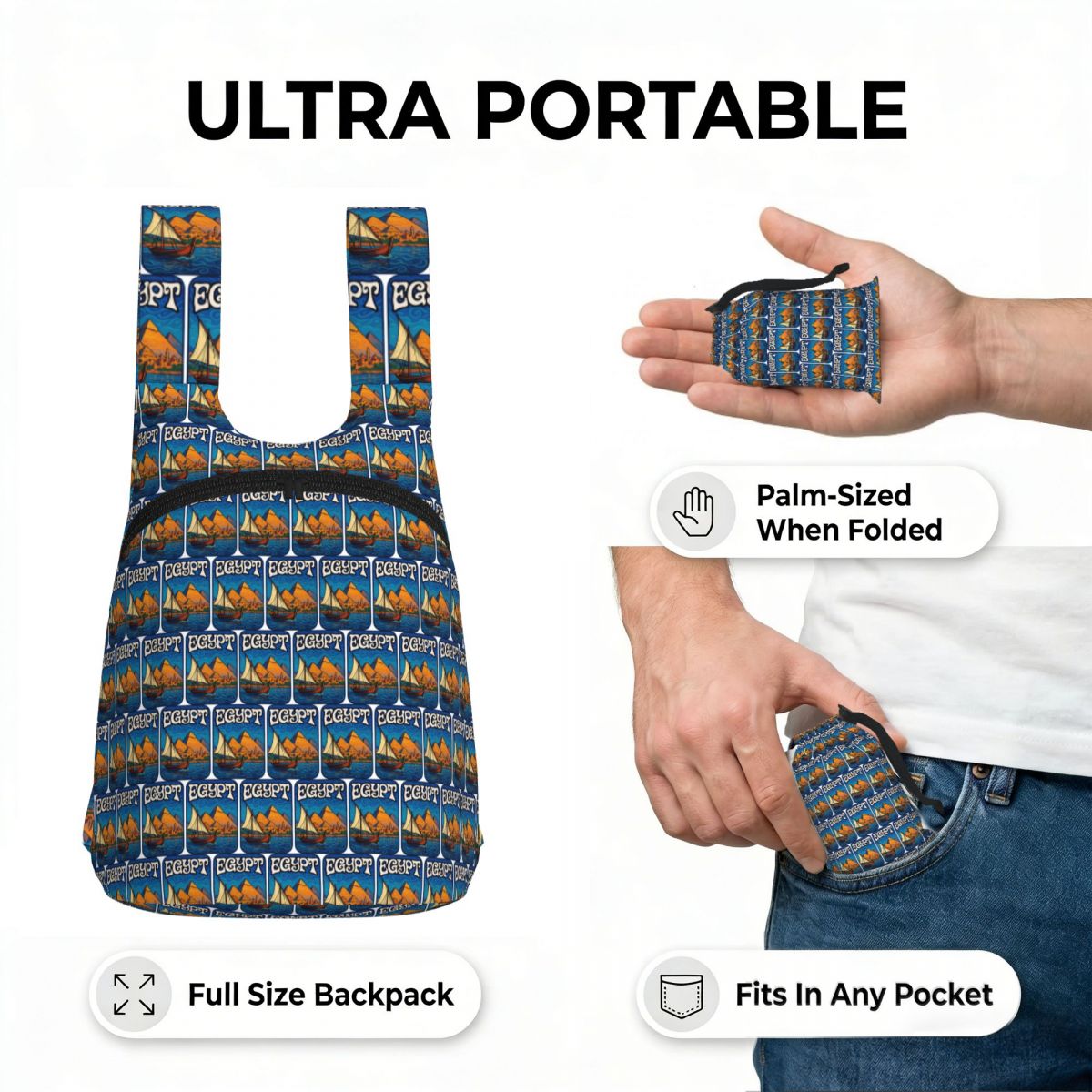 Egypt Piramids Retro Backpack  - огляд і ціна Women Bags Egypt