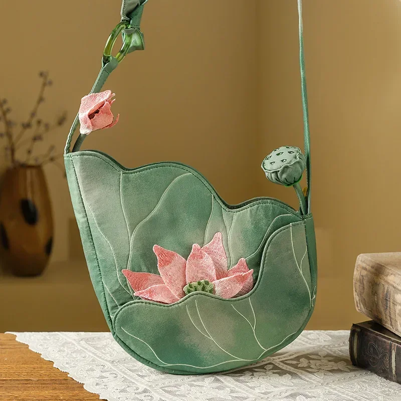 Elegant Chinese Style Lotus Le - огляд і ціна Women'S Bags New Collection