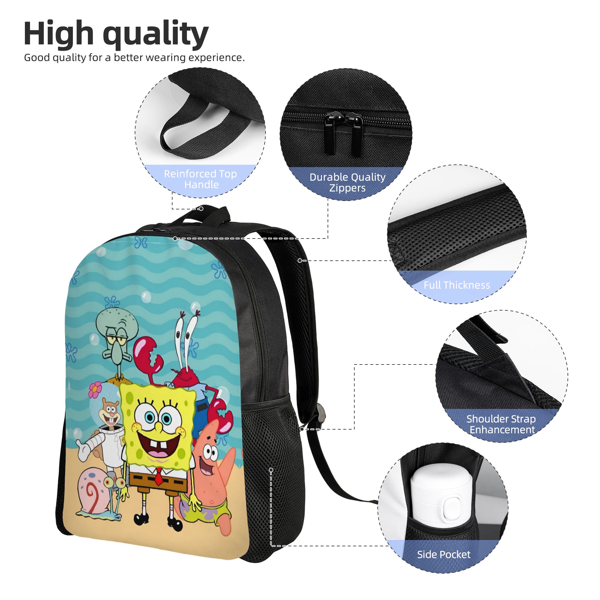 Personalized S-Sponges Anime B - огляд і ціна Women Bags For College