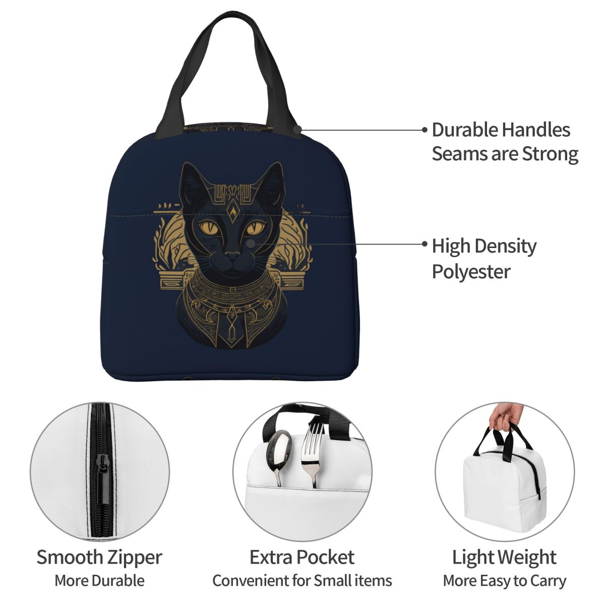 Egypt Black Cute Funny Cat Vin - огляд і ціна Women Bags Egypt