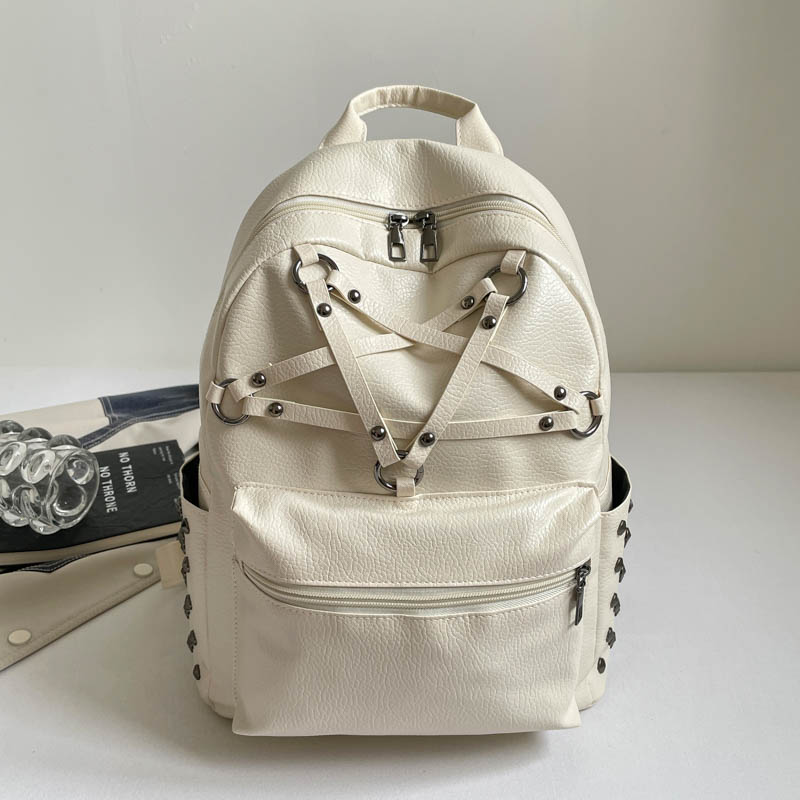 Korean Fashion Y2K Punk Rivet  - огляд і ціна Women Bags For College