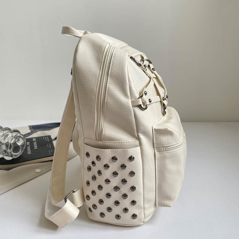 Korean Fashion Y2K Punk Rivet  - огляд і ціна Women Bags For College
