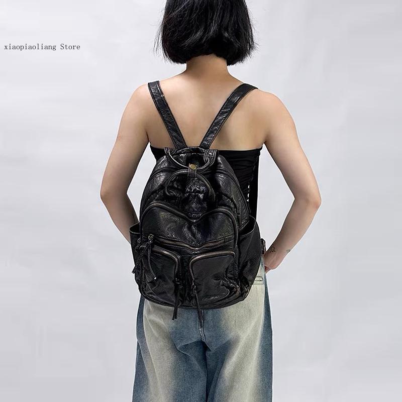 Luxury Soft Washed Pu Leather  - огляд і ціна Women Bags For College