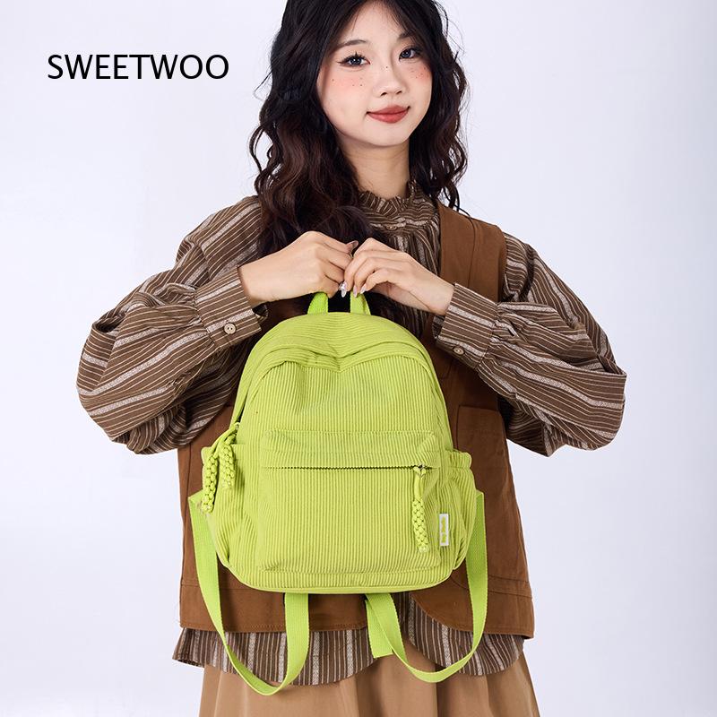 2026 Mustard Yellow Corduroy M - огляд і ціна Mini Backpack Women