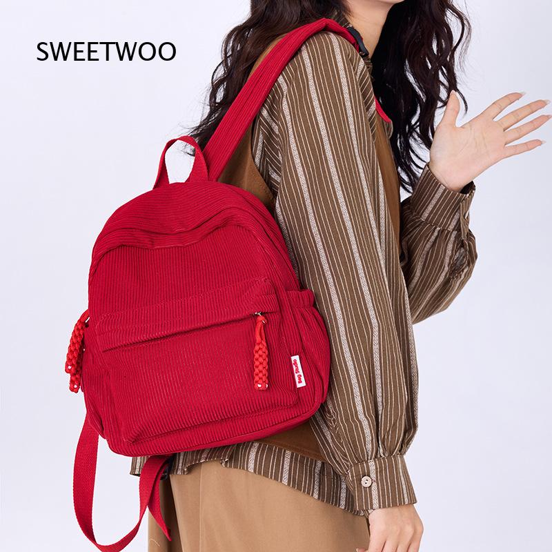 2026 Mustard Yellow Corduroy M - огляд і ціна Mini Backpack Women