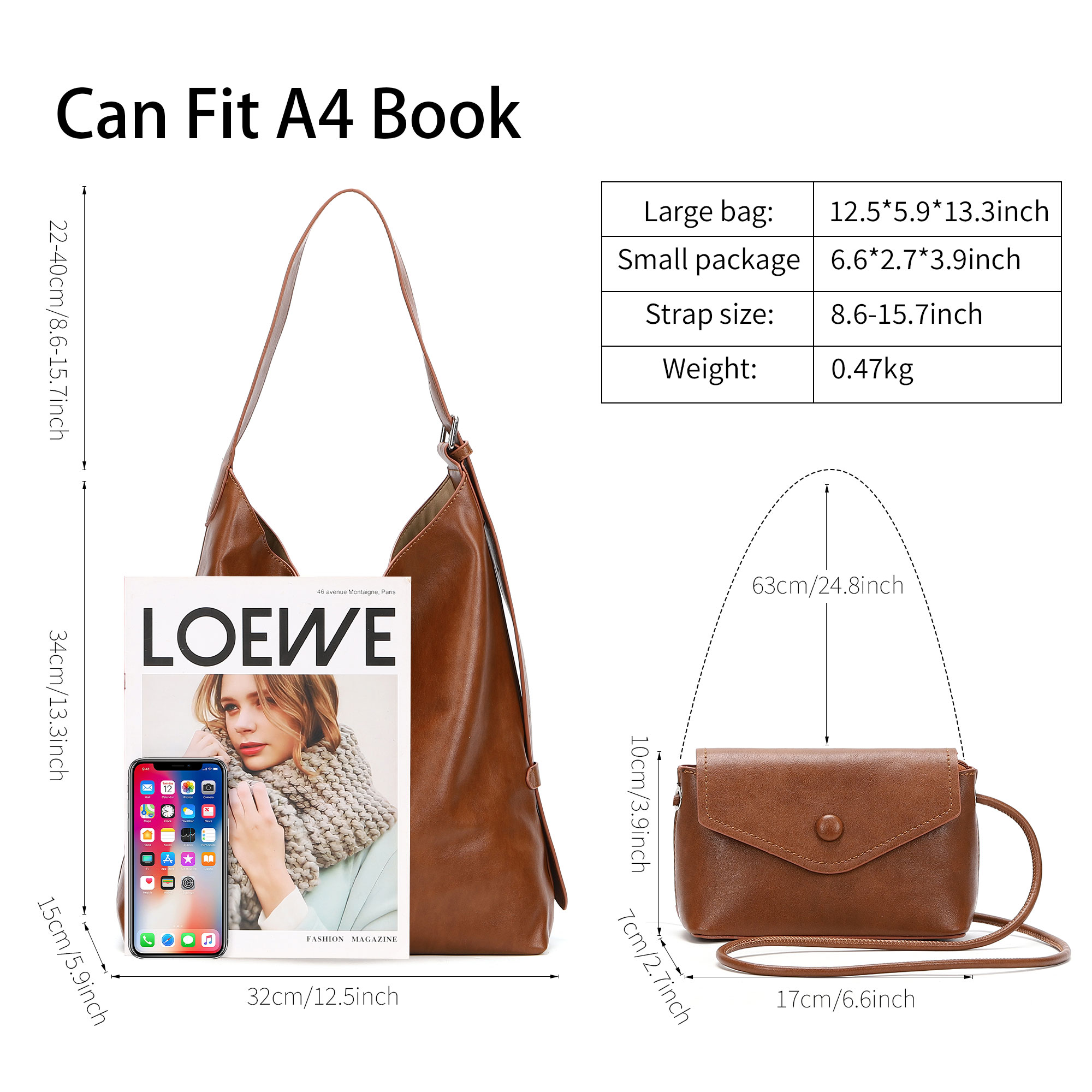 Tote Hobo Bags for Women Soft  - огляд і ціна Hobo Bag Slouchy