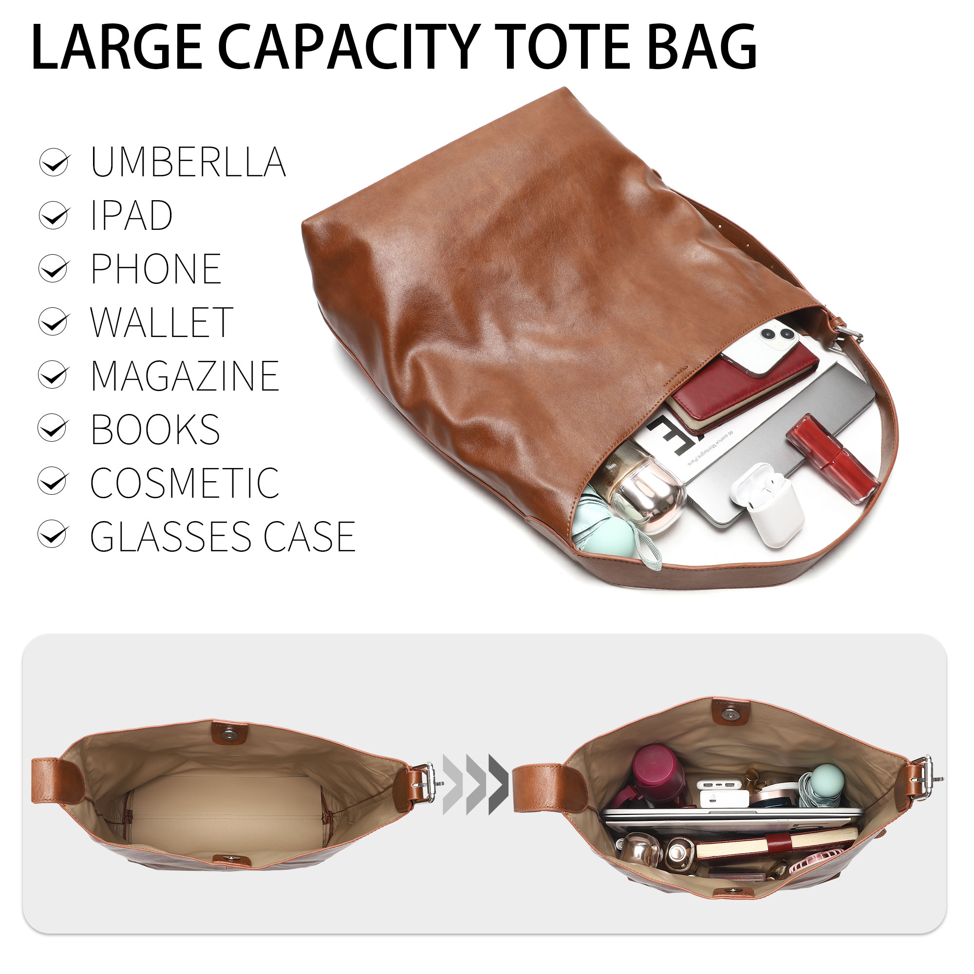 Tote Hobo Bags for Women Soft  - огляд і ціна Hobo Bag Slouchy