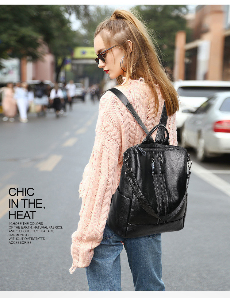 Women Soft Leather Backpack Sc - огляд і ціна Women Bags For College