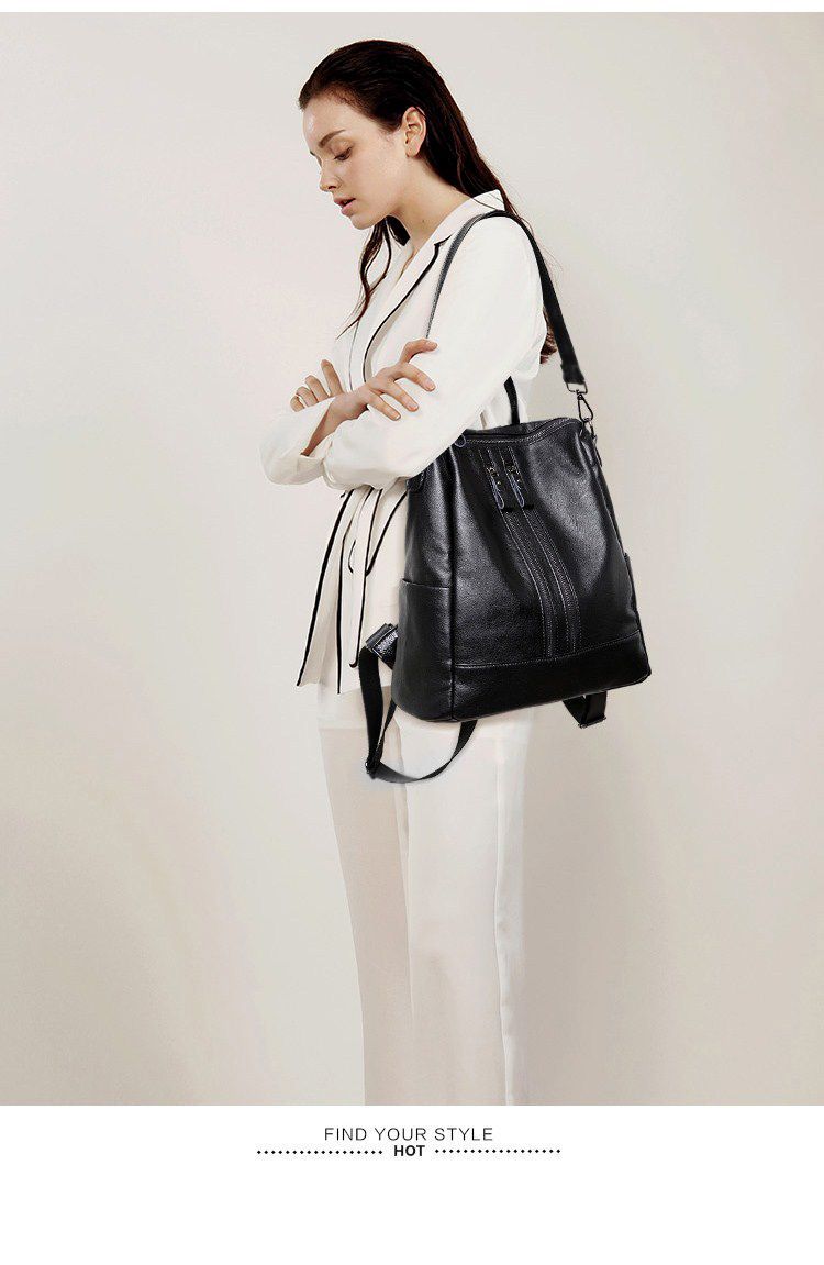 Women Soft Leather Backpack Sc - огляд і ціна Women Bags For College