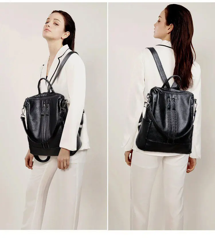 Women Soft Leather Backpack Sc - огляд і ціна Women Bags For College