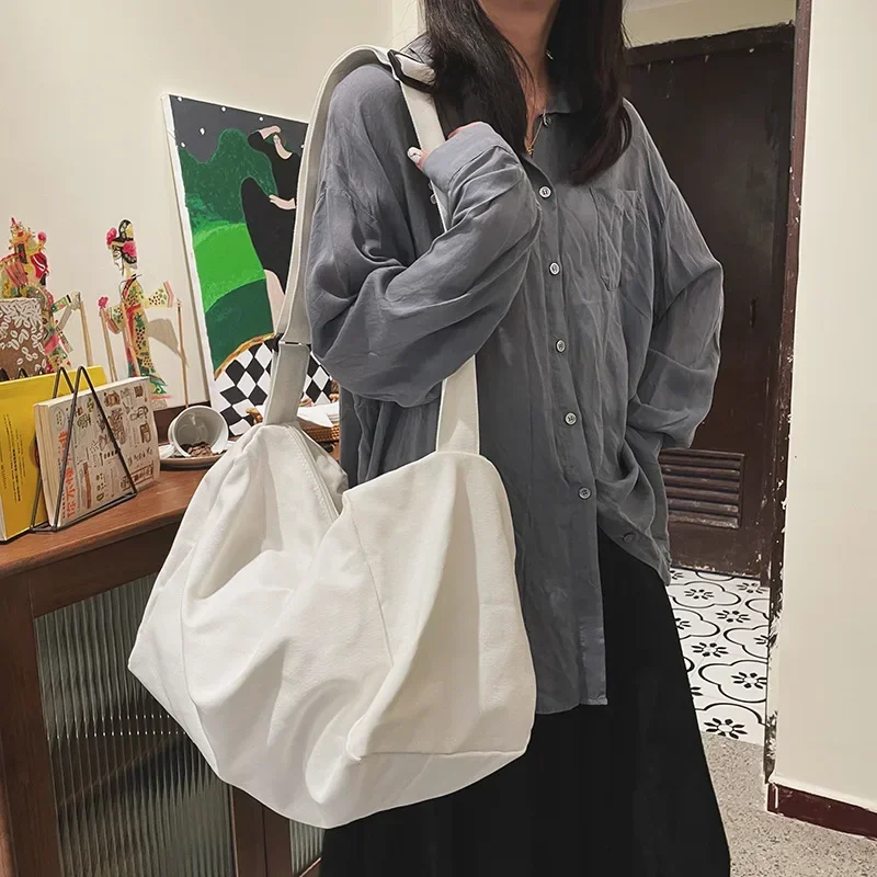 Oversized Female Canvas Fabric - огляд і ціна Hobo Bag Slouchy