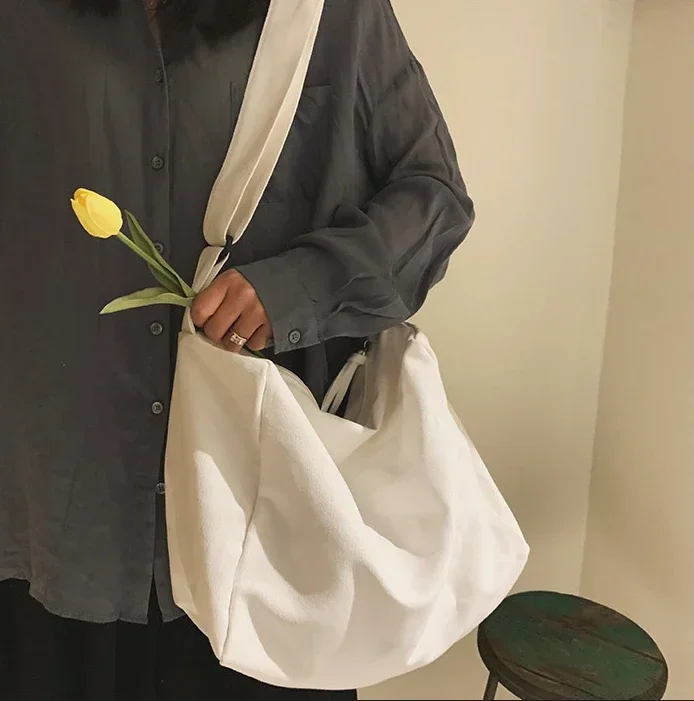 Oversized Female Canvas Fabric - огляд і ціна Hobo Bag Slouchy