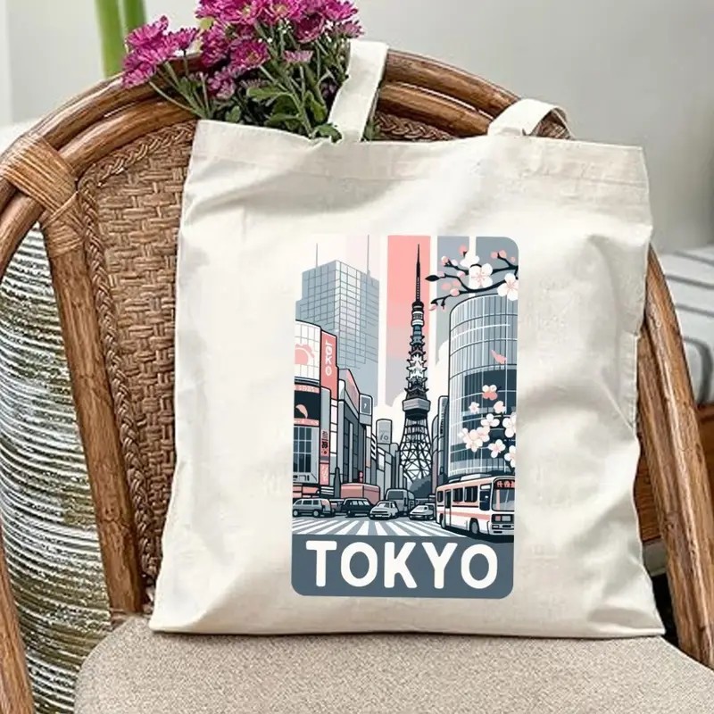 Aesthetic Tokyo Cityscape Canv - огляд і ціна Women'S Japanese Bags