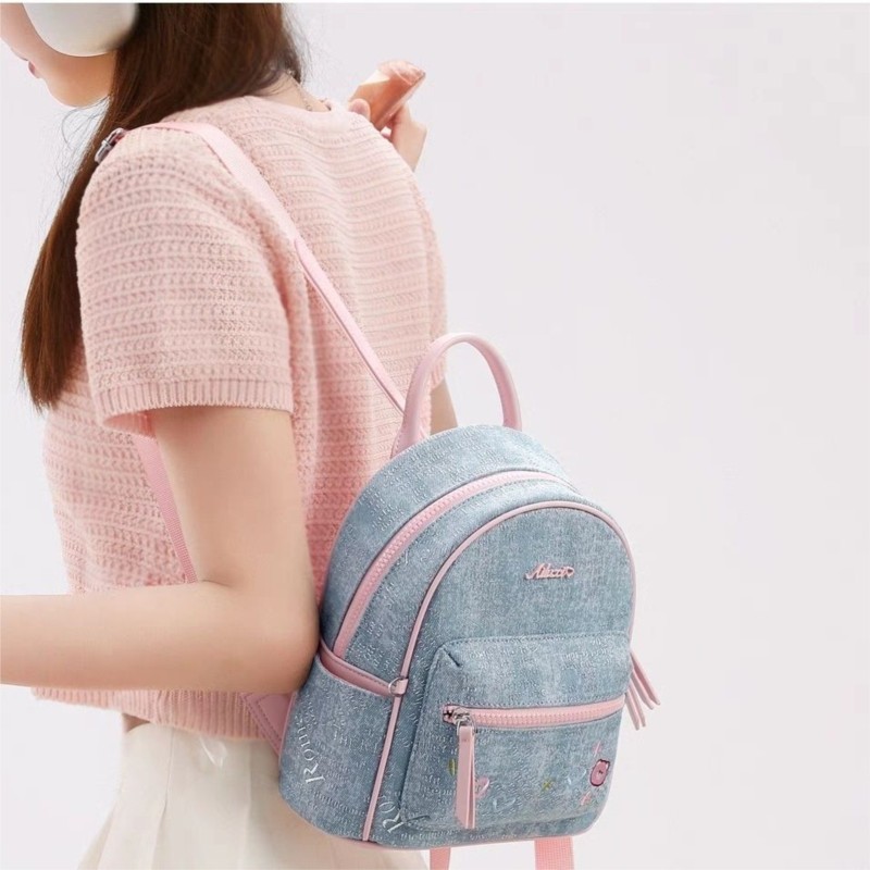 Blue Denim Embroidered Bear Ba - огляд і ціна Mini Backpack Women