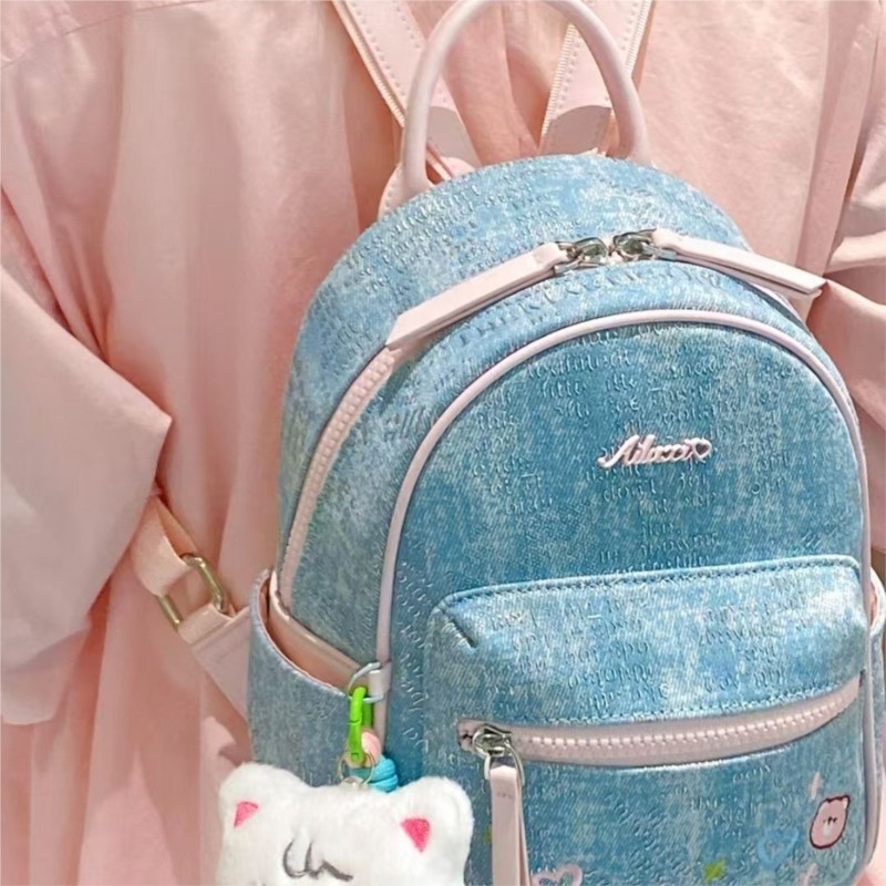 Blue Denim Embroidered Bear Ba - огляд і ціна Mini Backpack Women