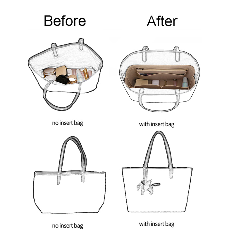 Felt Insert Bag Organizer For  - огляд і ціна Women Bags Goyard