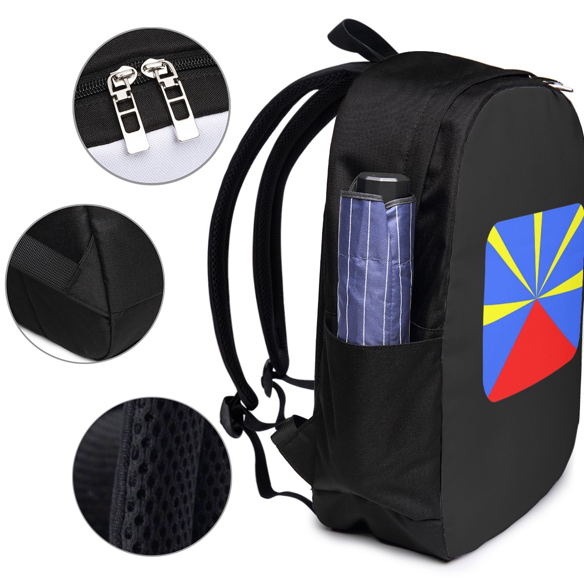 974 Reunion Island Flag Backpa - огляд і ціна Women Bags For College