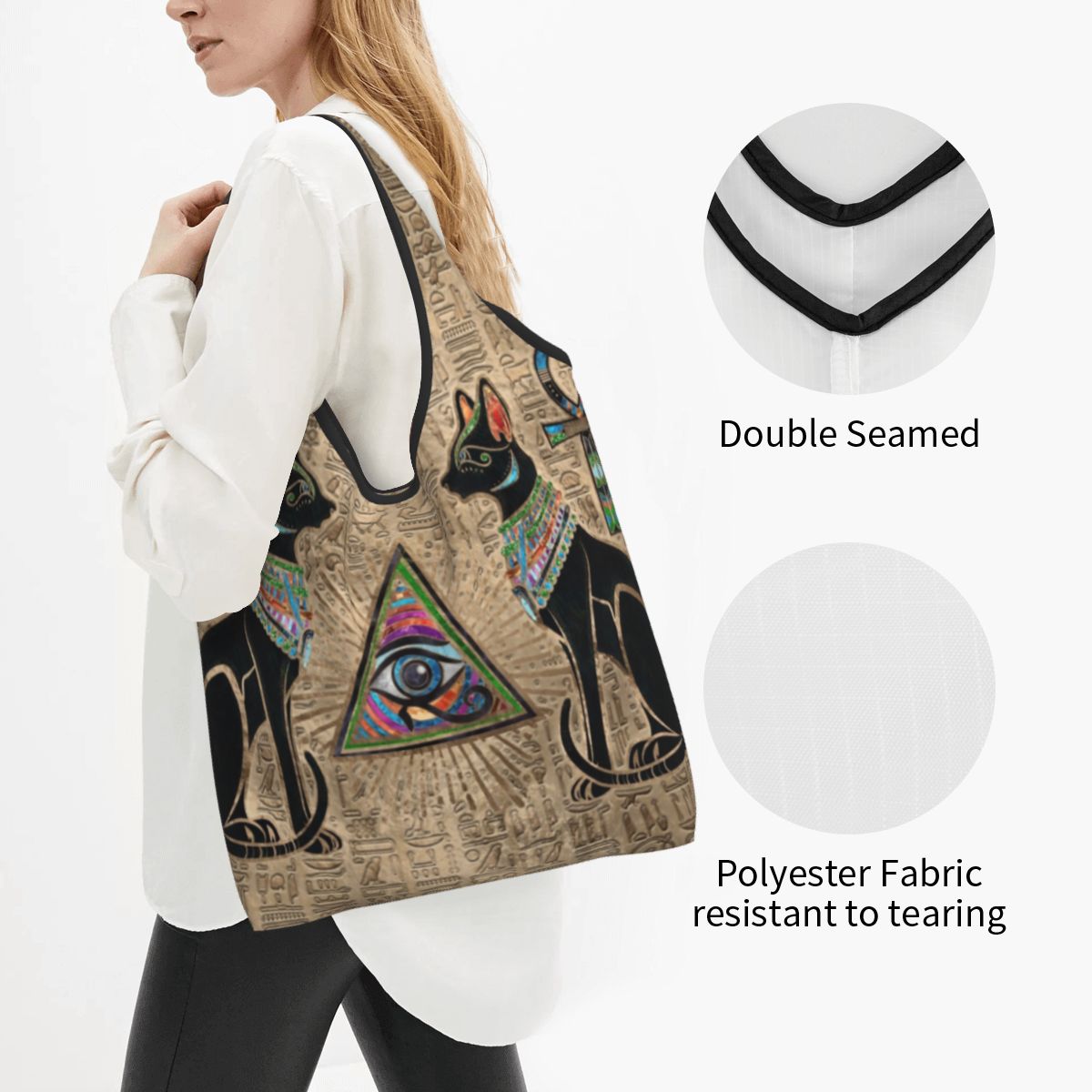 Custom Reusable Egyptian Cats  - огляд і ціна Women Bags Egypt