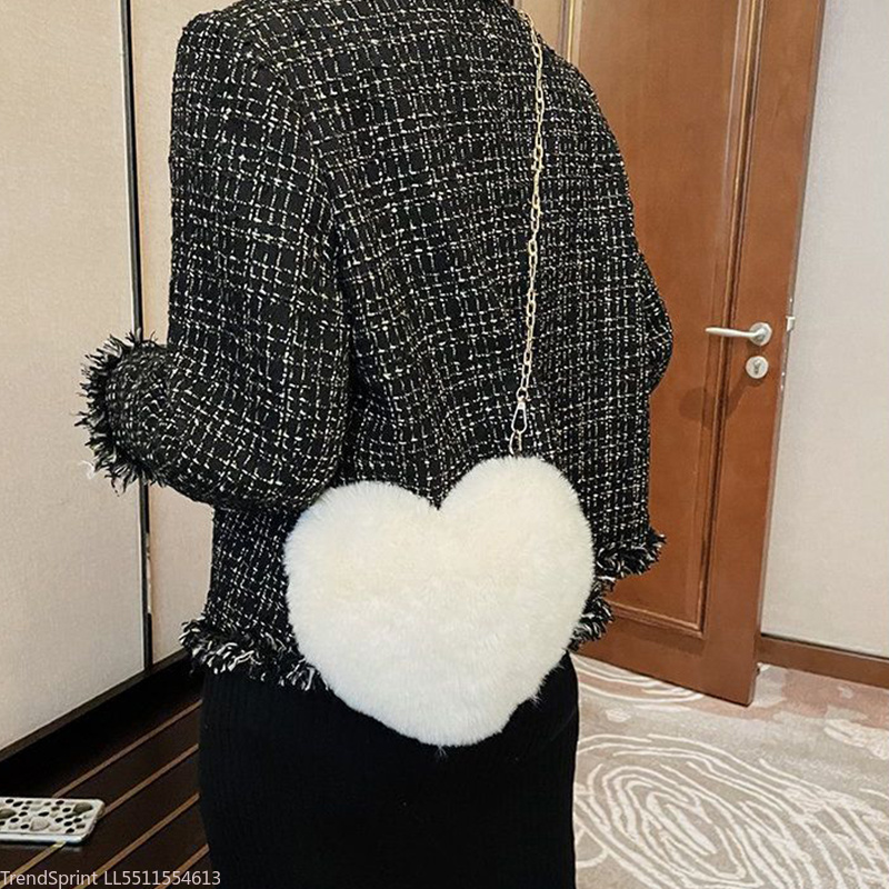 Fashion Women Heart Shaped Fau - огляд і ціна Mini Purse Chain