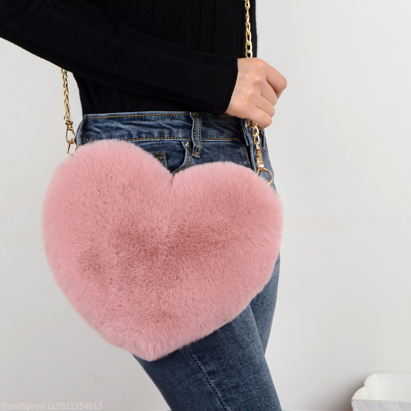 Fashion Women Heart Shaped Fau - огляд і ціна Mini Purse Chain