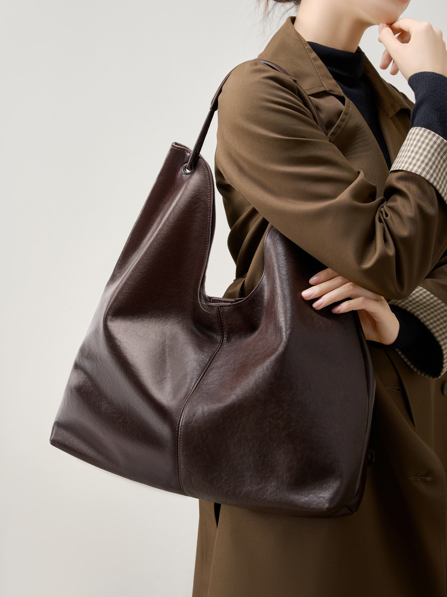 Luxury Genuine Leather Handbag - огляд і ціна Hobo Bag Slouchy