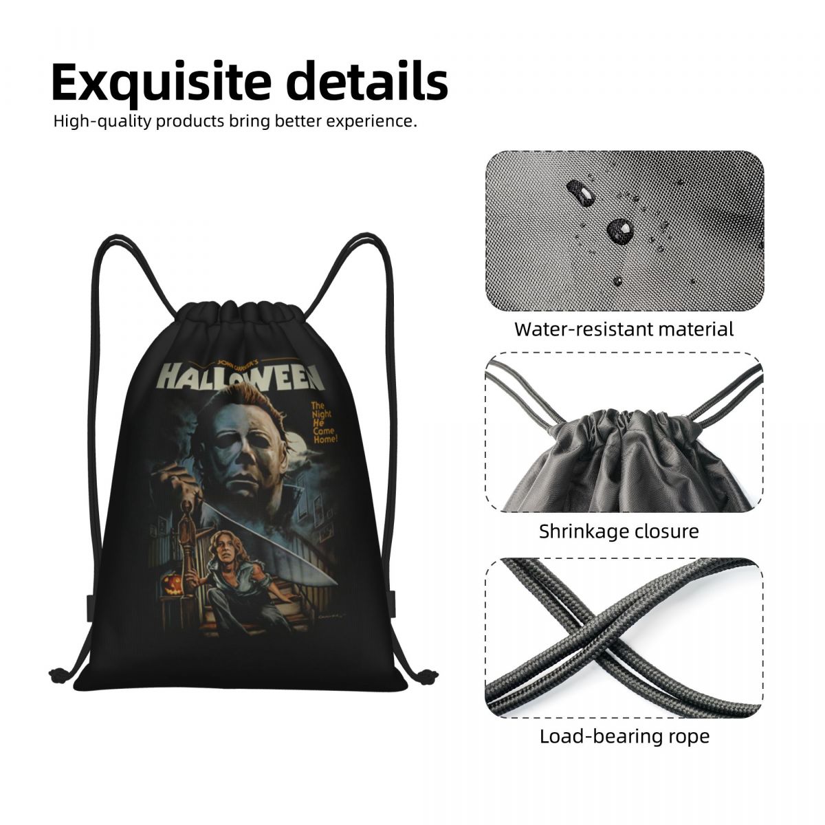 Halloween Michael Myers Drawst - огляд і ціна Women Bags Myer