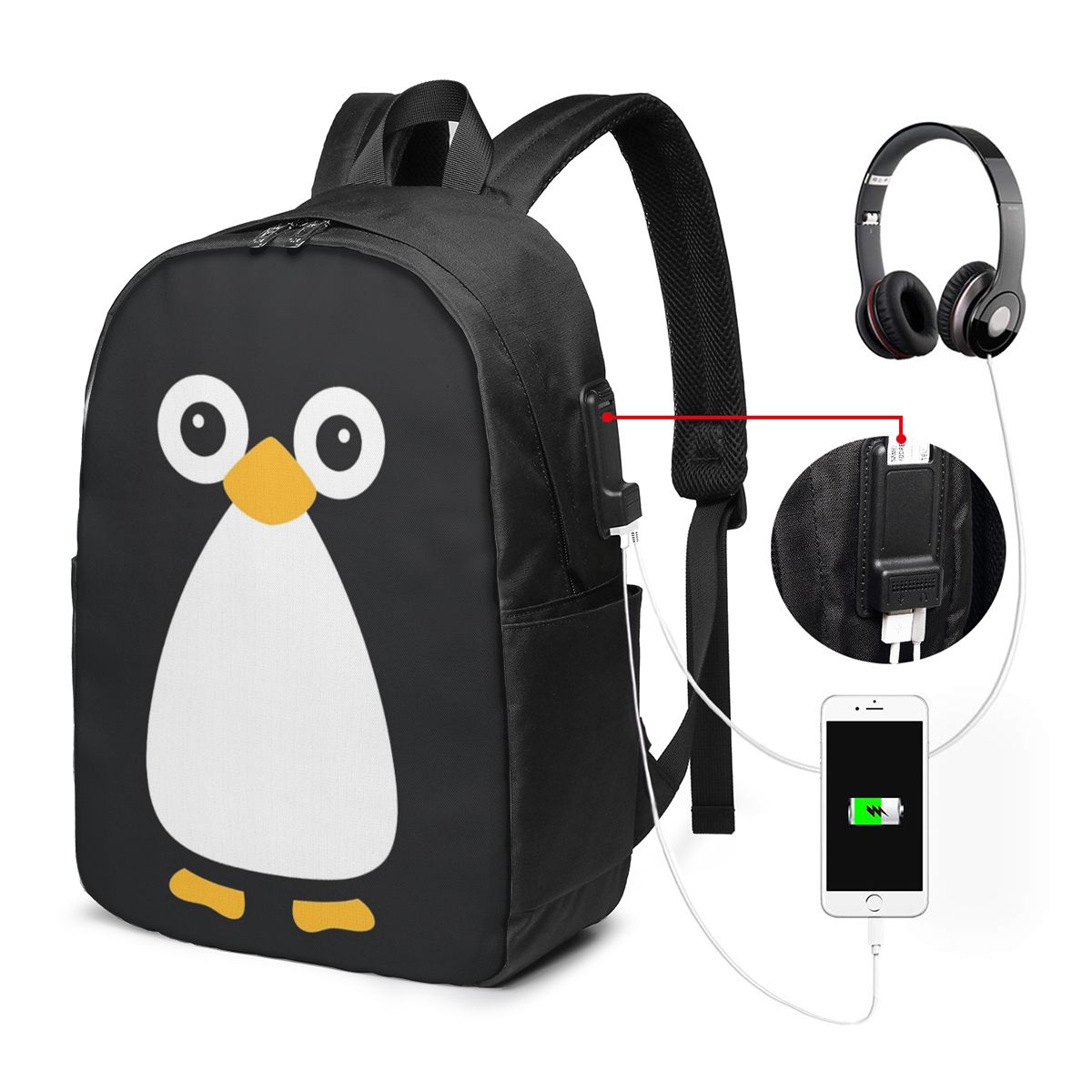Cute Vector Penguin Backpack T - огляд і ціна Women Bags For College