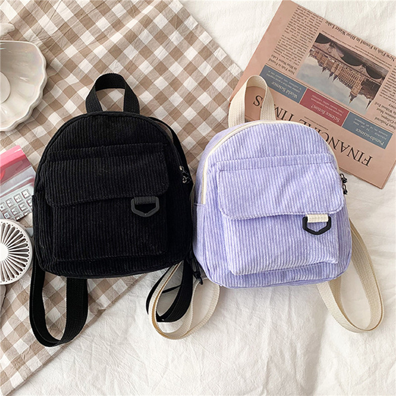 Solid Color Mini Backpack Cord - огляд і ціна Mini Backpack Women