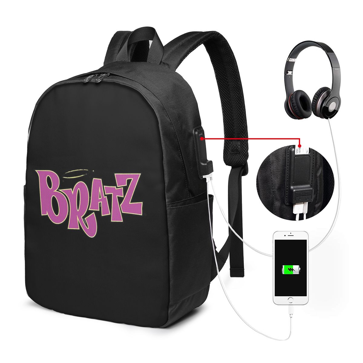Bratz Logo Backpack Travel Not - огляд і ціна Women Bags For College