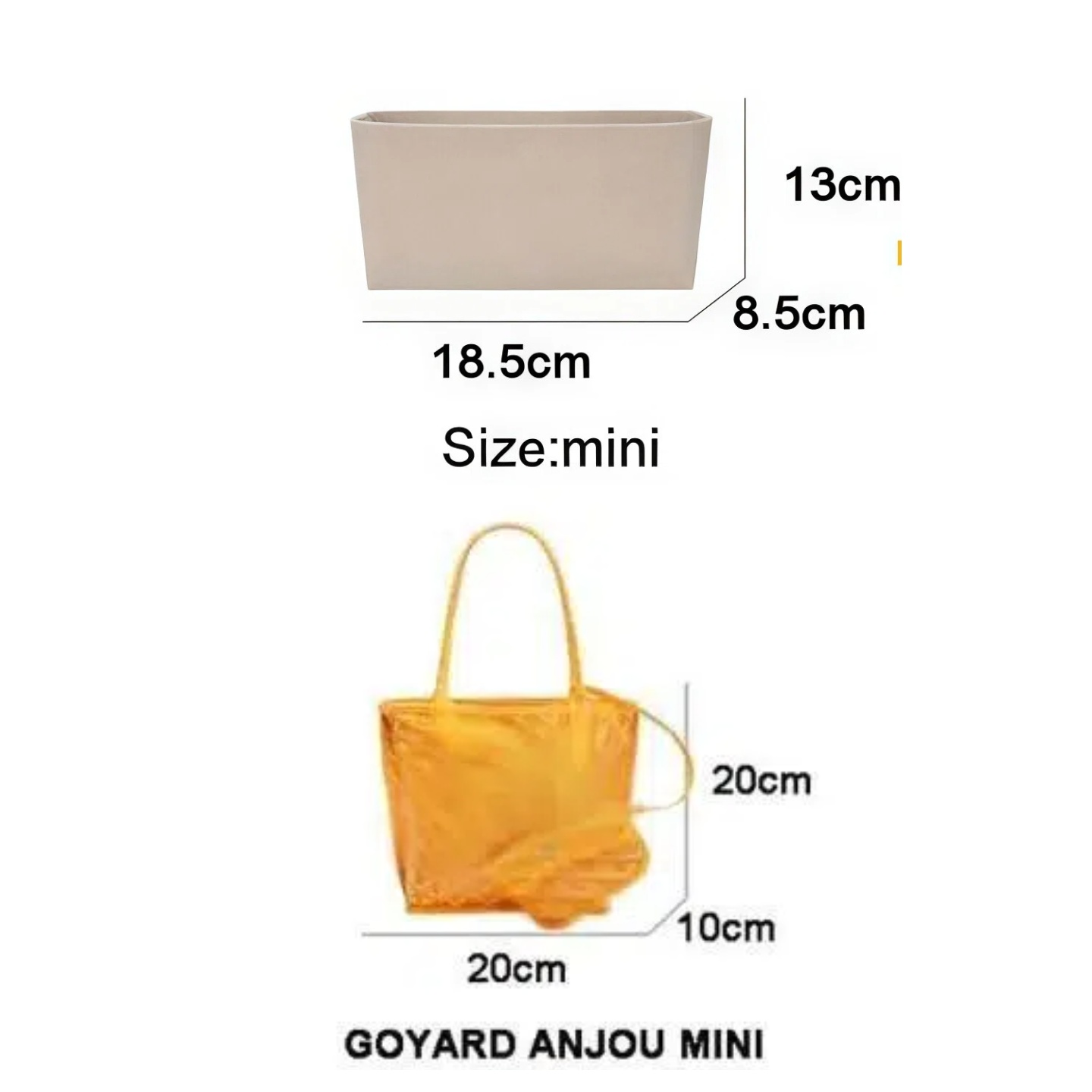 Felt Insert Bag Cosmetic Organ - огляд і ціна Women Bags Goyard